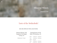 Tablet Screenshot of mineralwines.com